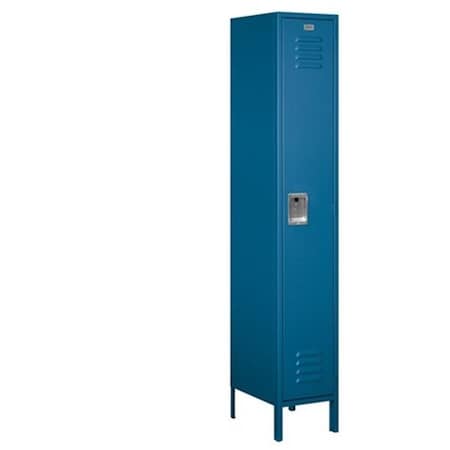 Salsbury Industries Salsbury 51168BL-U 15 In. W X 78 In. H X 18 In. D Single Tier Extra Wide Metal Locker Unassembled In Blue 51168BL-U